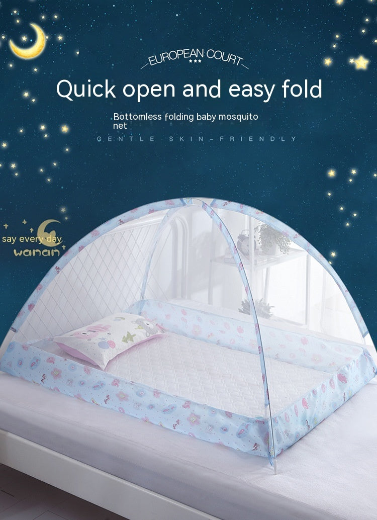 Children's Mosquito Net | Bottomless Foldable Magic Installation-free Yurt Mosquito Net