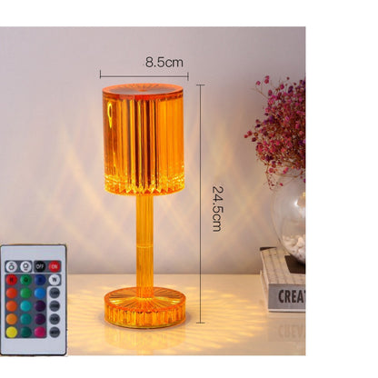 Crystal Table Lamp | Decoration Diamond Romantic Warm LED For Home Decor