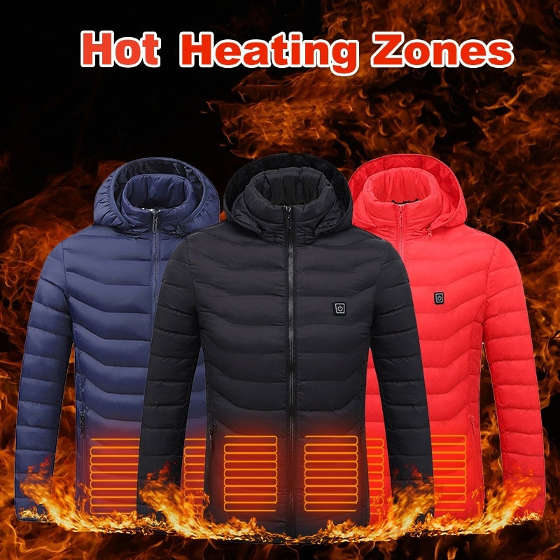 New Heated USB Electric Jacket | Cotton Coat Heater | Thermal Clothing Heating