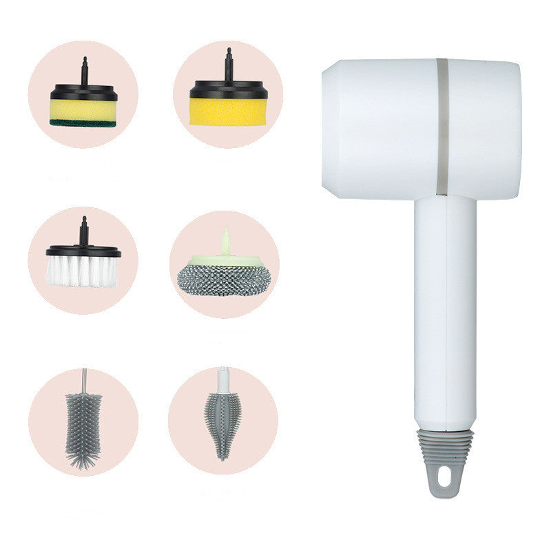 Electric Cleaning Dishwashing Brush Rechargeable Automatic Wireless Cleaning Brushes