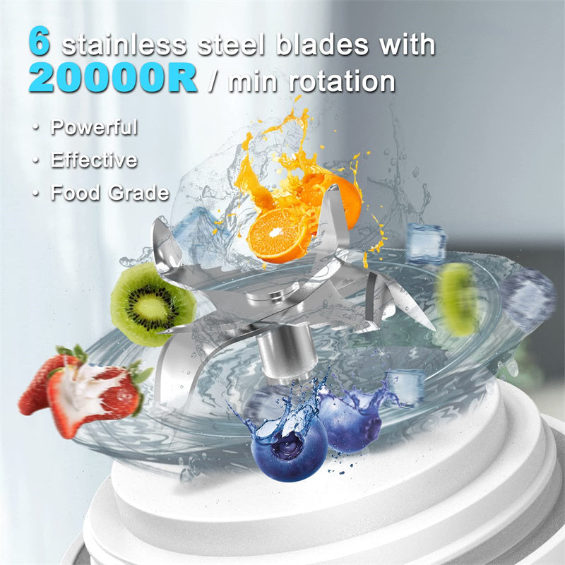 Portable Blender Juicer For Shakes And Smoothies With 6 Blade