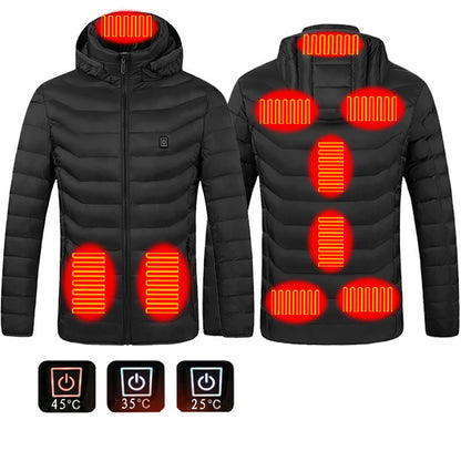 New Heated USB Electric Jacket | Cotton Coat Heater | Thermal Clothing Heating